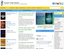 Tablet Screenshot of cosmicegg-books.com